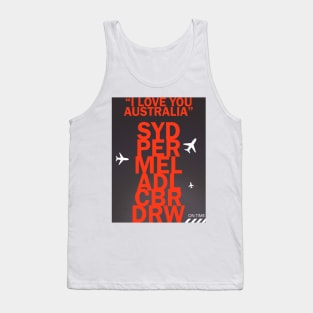 I love you Australia Tank Top